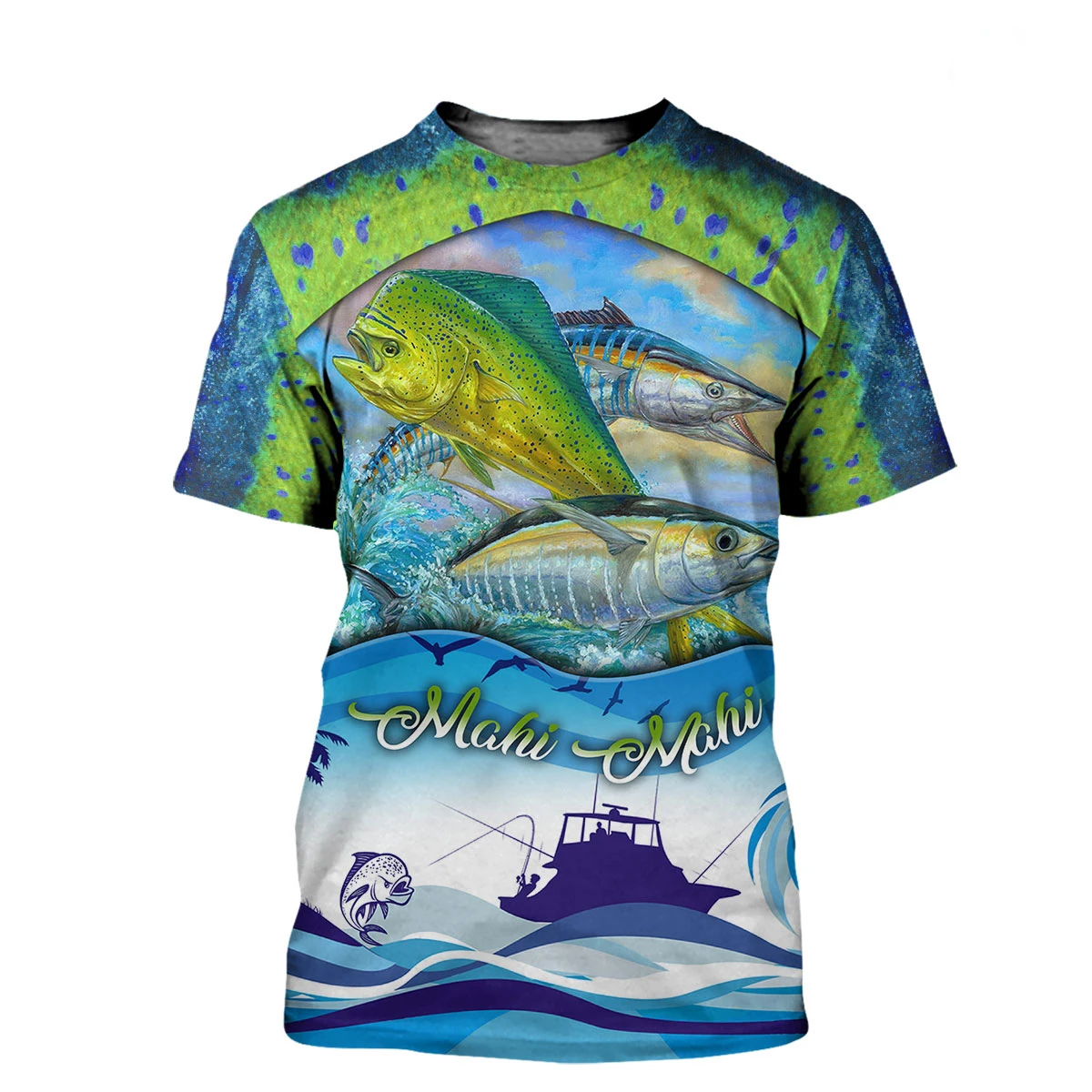 Camiseta de pesca estampado 3D hombre Marlin - imagen 3
