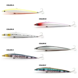TacklePRO PE19 Señuelo lápiz hundido ruidoso para lubina Mustad
