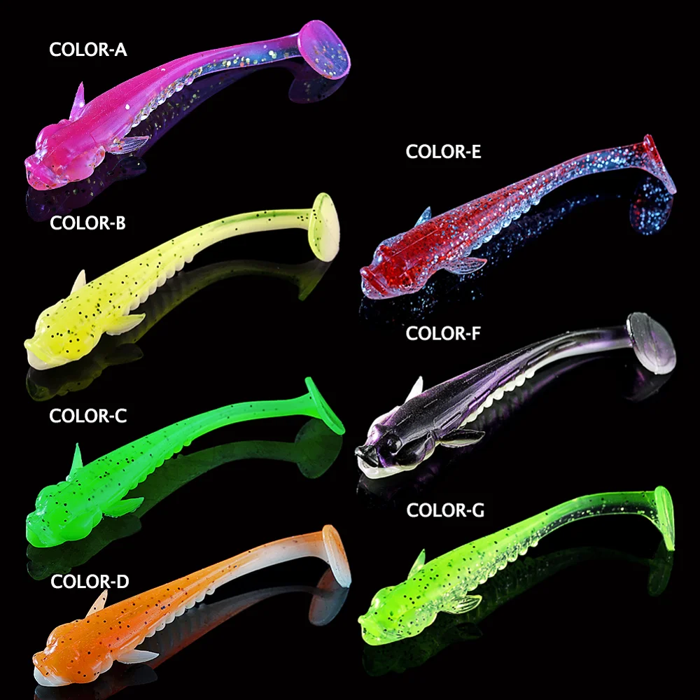 Señuelo Soft Shad 65mm SUNMILE – Cebo artificial wobble para perca