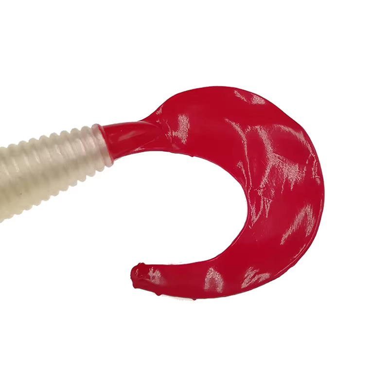 Señuelo silicona olor a sal para lubina y carpa – gusano 55-85mm - imagen 2