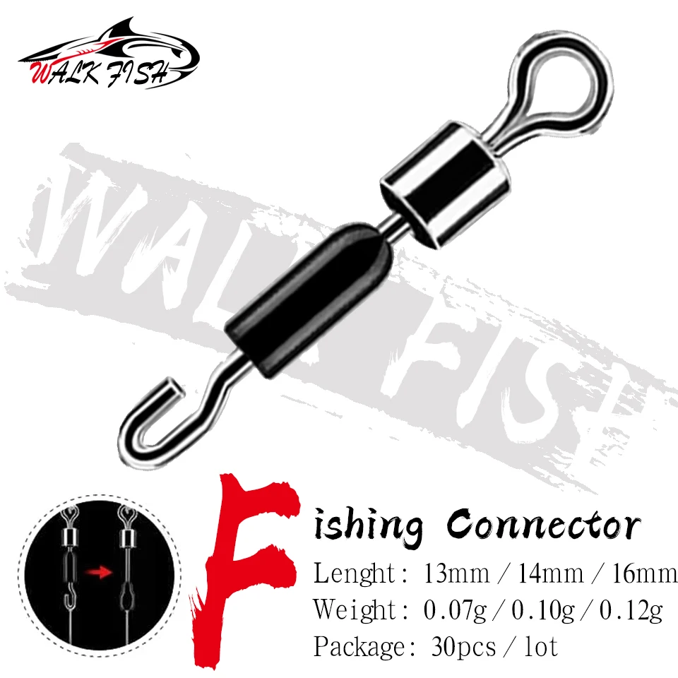 Anillo giratorio WALK FISH – Swivel con rodamiento para pesca