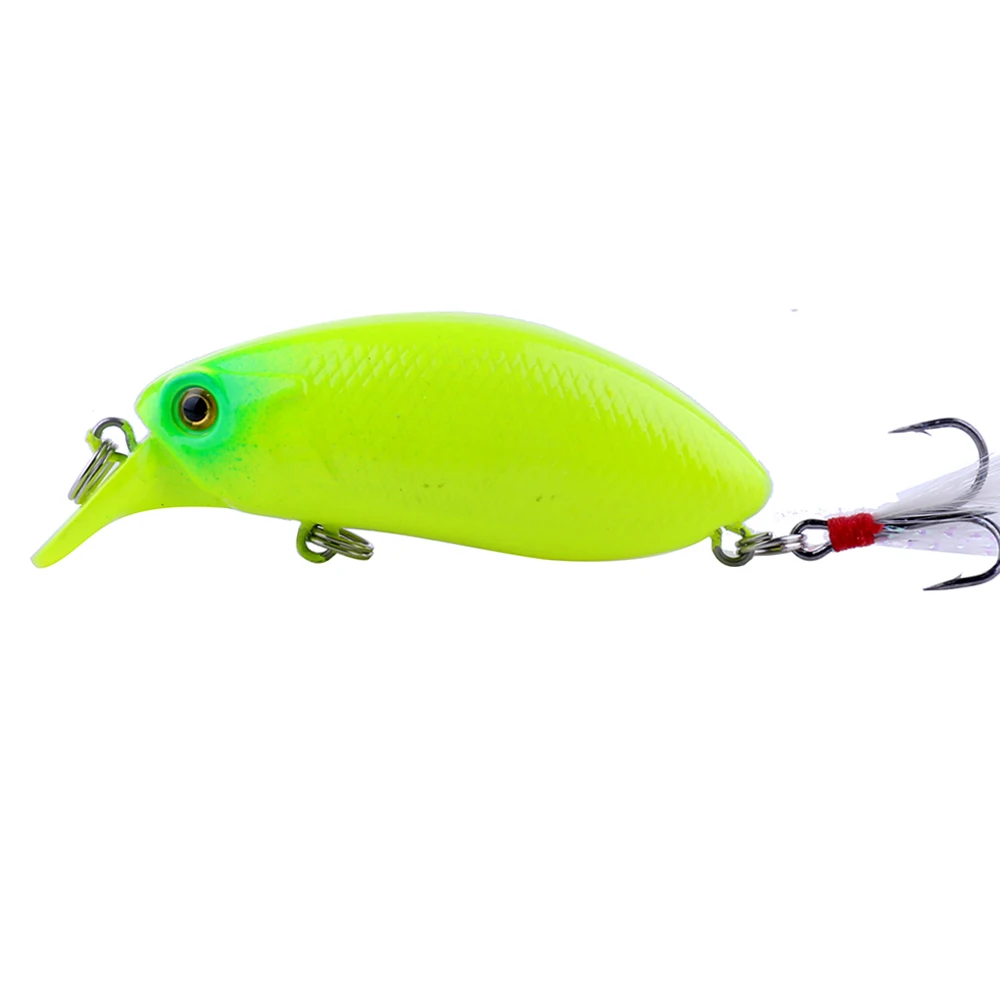Crankbait con plumas – Señuelo artificial duro para spinning - imagen 4