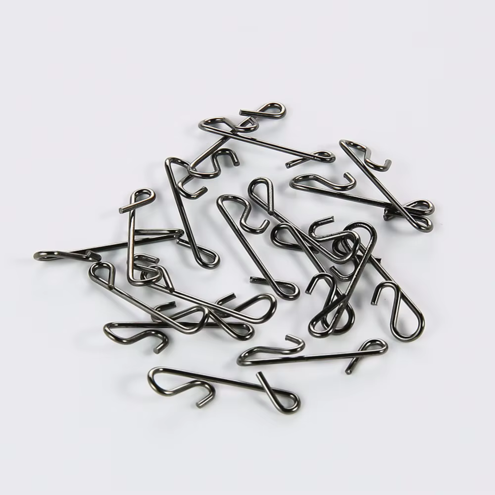 Conector trenzado con anillas giratorias para línea de pesca