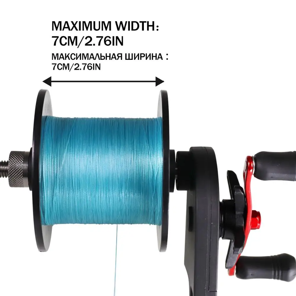 Enrollador de Sedal Pesca Portátil Aluminio - Sistema Carrete - imagen 4