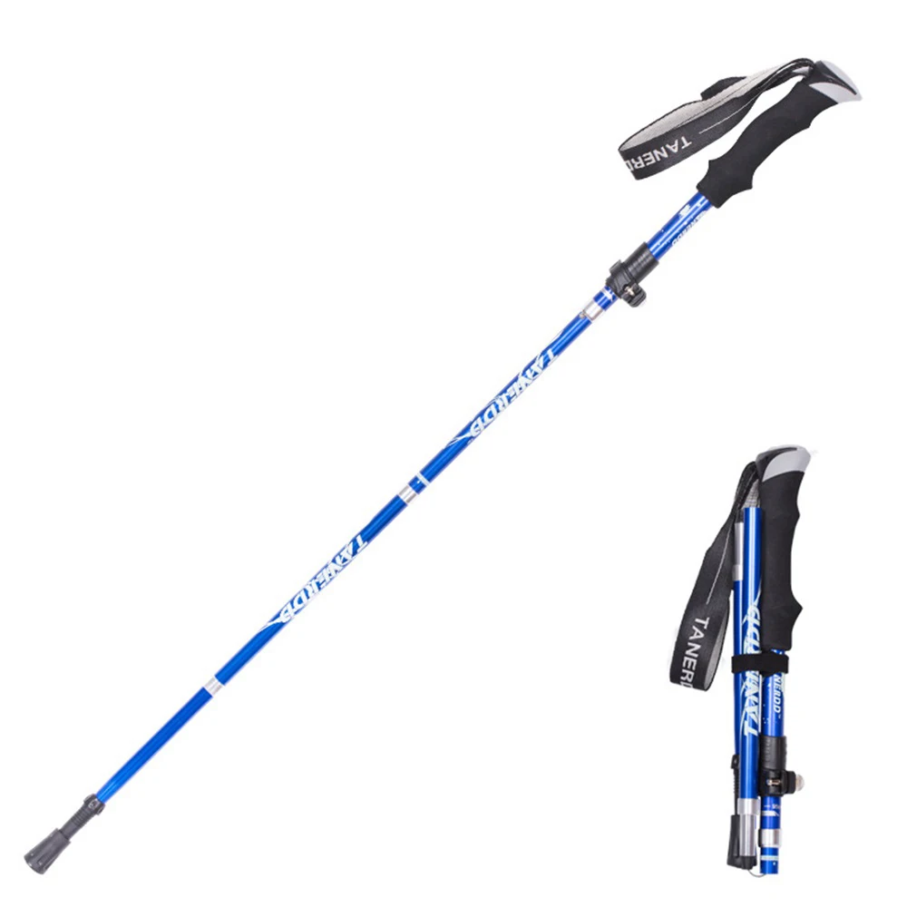 Bastón Telescópico Plegable Alpenstock – Aleación aluminio para pesca