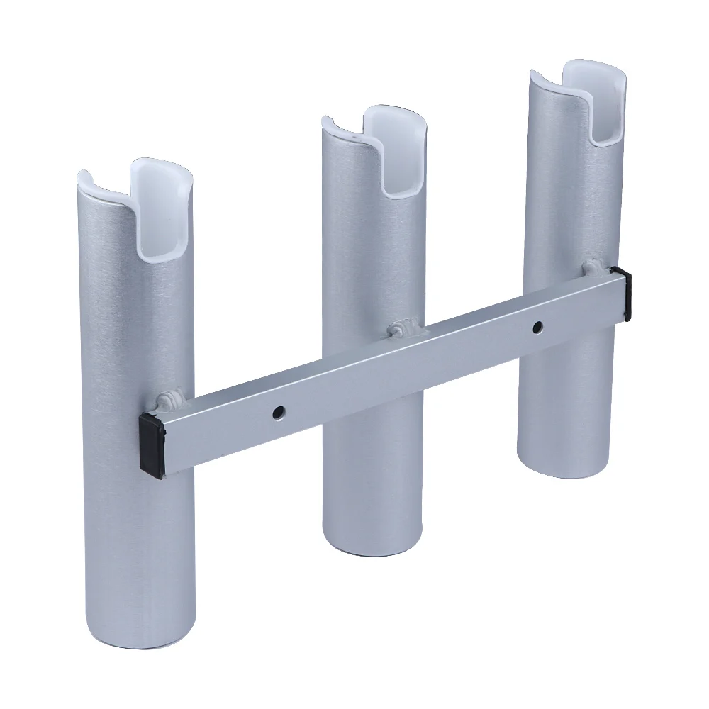 Soporte de caña de aluminio para barco – Estante de pared de 3 tubos - imagen 3