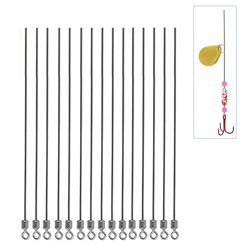 Giratorios acero inoxidable para señuelos lubina y trucha pesca - imagen 3