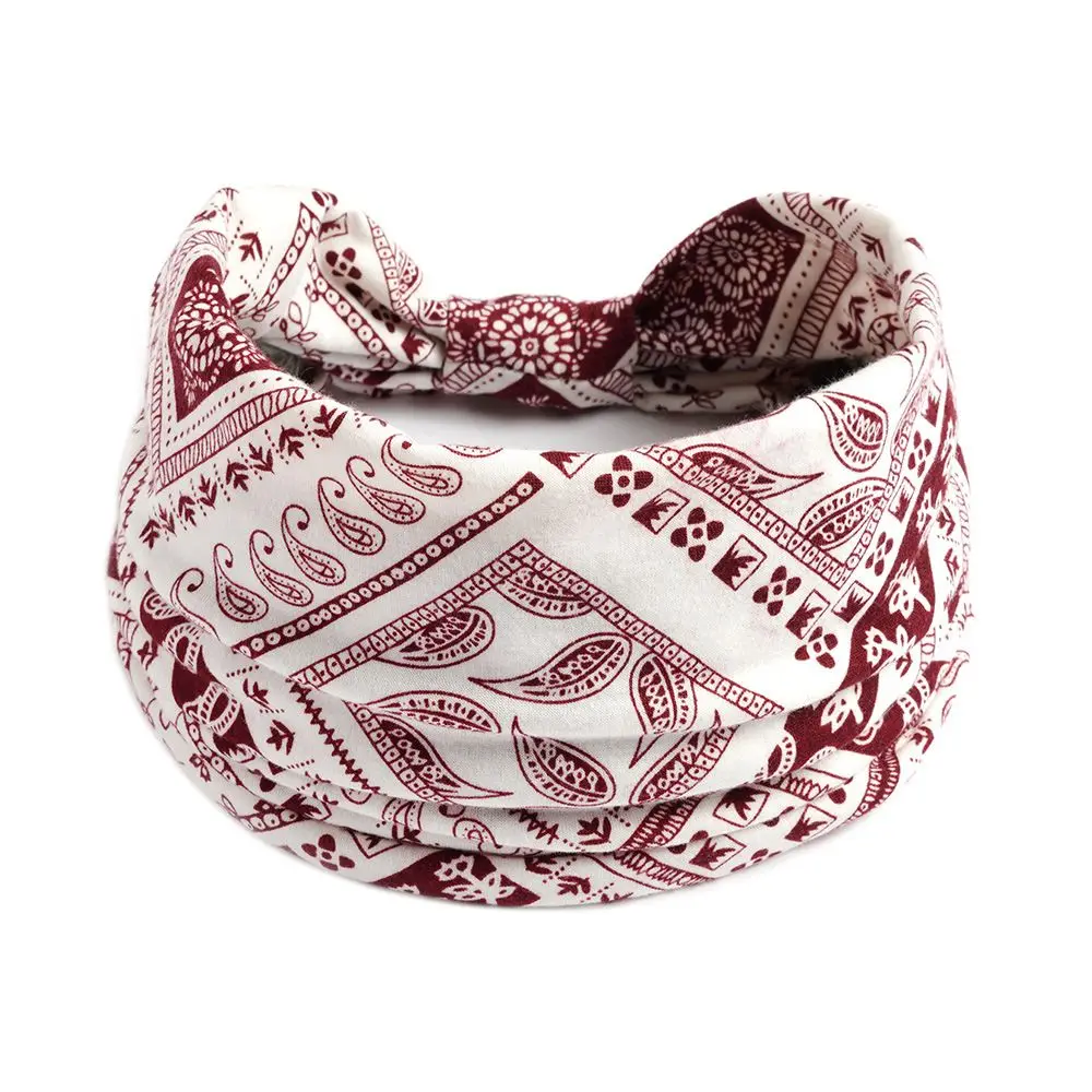 Diademas de pelo nudo cruzado vintage bohemio para yoga y niña - imagen 5