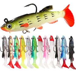 Wobblers señuelos de pesca silicona para perca, lubina y carpa