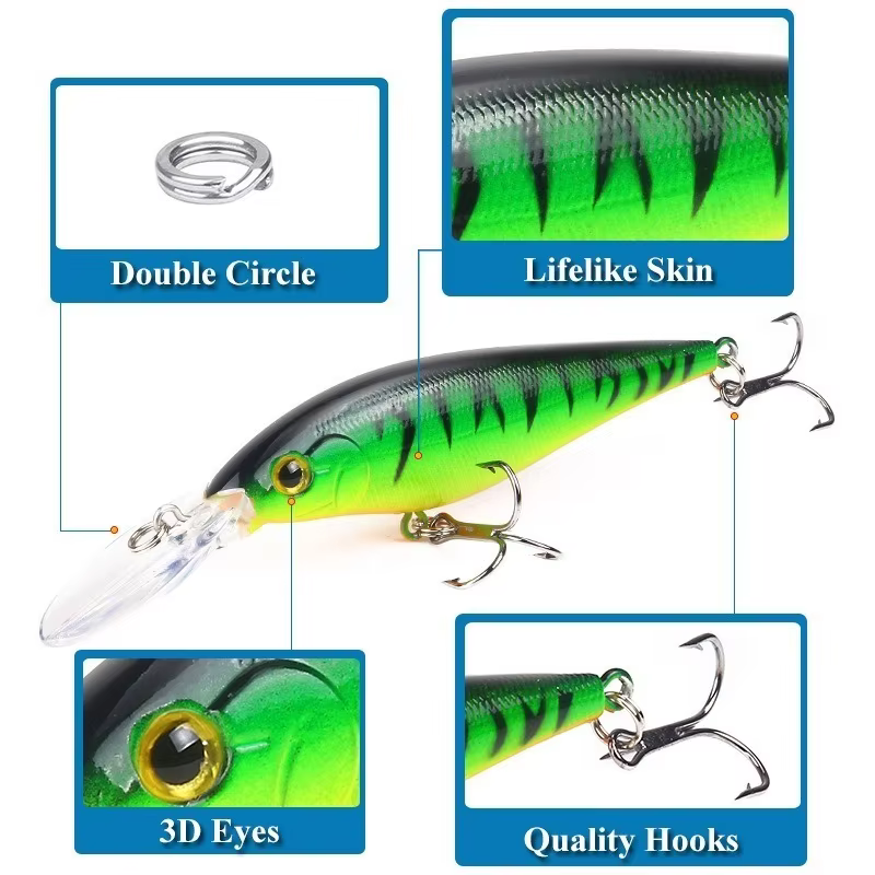Señuelo Swimbait japonés – Wobbler Crankbait - imagen 3