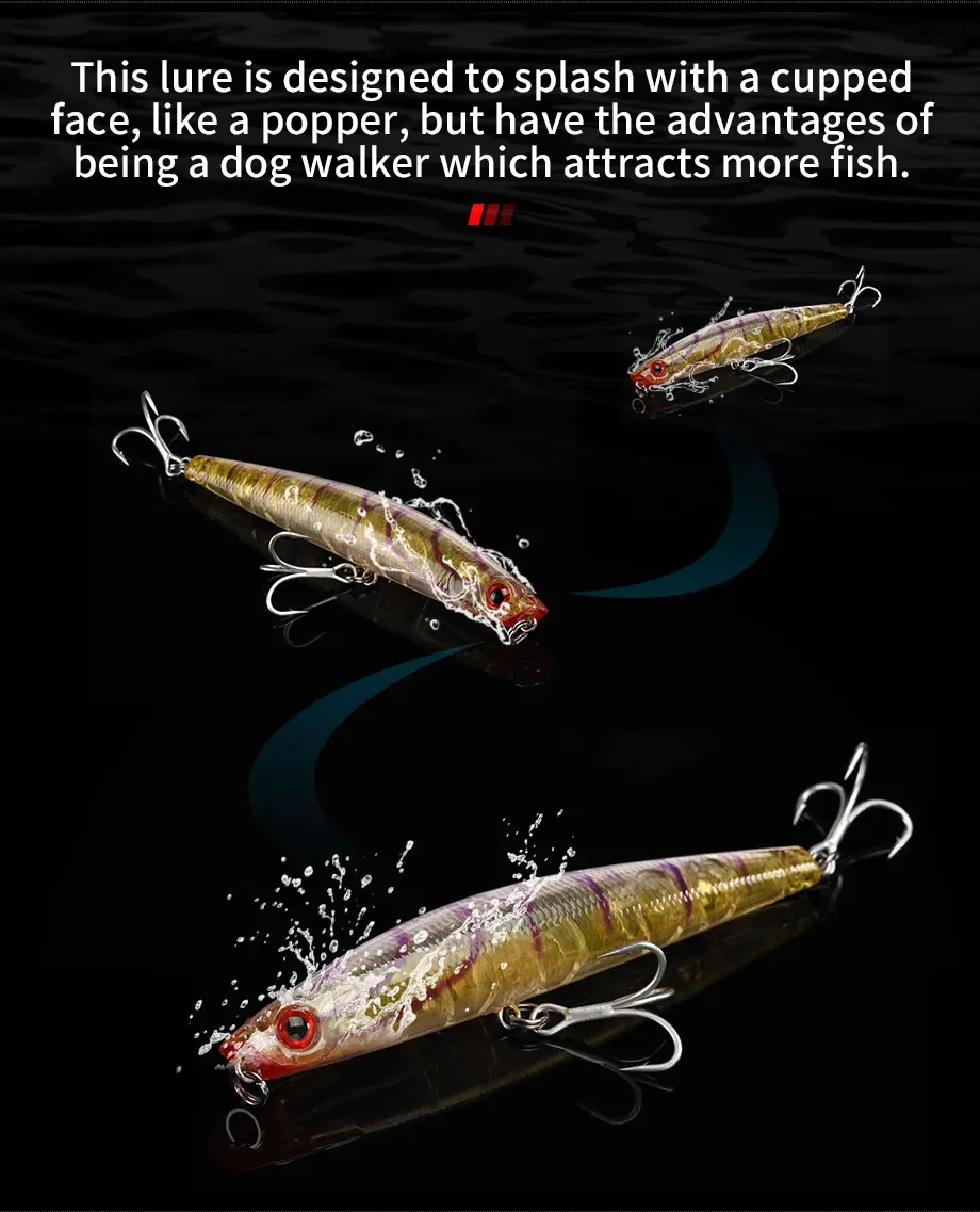 BLUX SURFER 95 detalle del señuelo