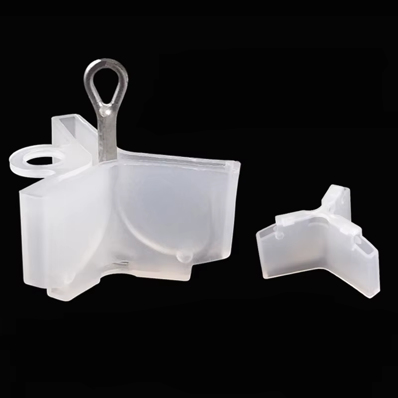 Protectores de anzuelos triples para pesca - Blanco, 5 tallas, 25 uds