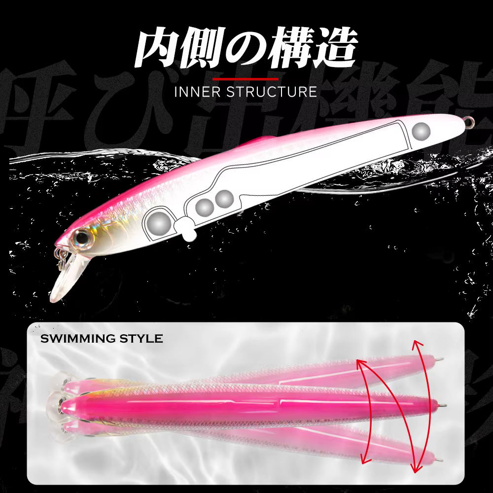 Hunthouse Jerkbait Flotante – Minnow para lubina y lucioperca - imagen 4