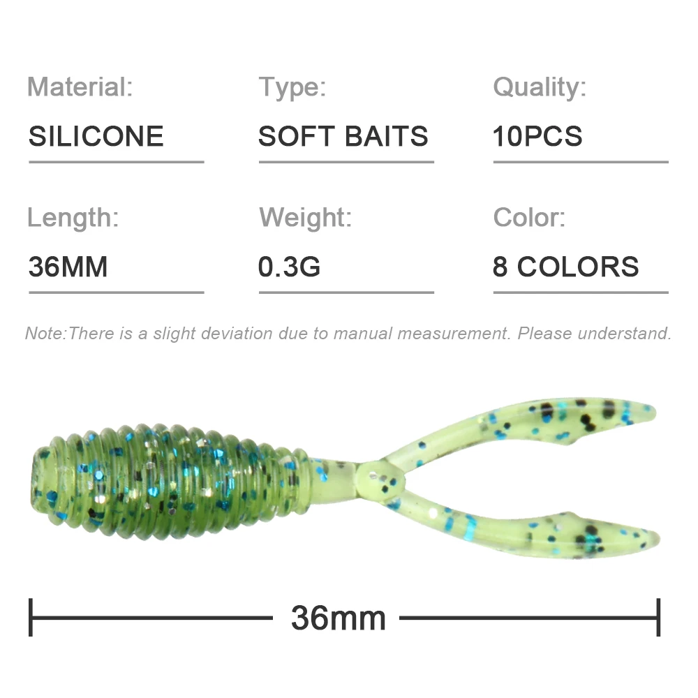 Spinpoler AJING Rockfish – Wobbler blando cola doble - imagen 3