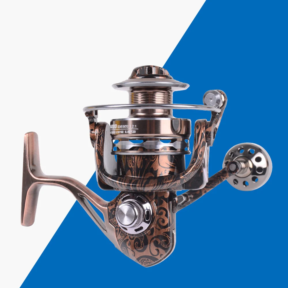 Carrete de pesca giratorio de aluminio anticorrosión con arrastre - imagen 4