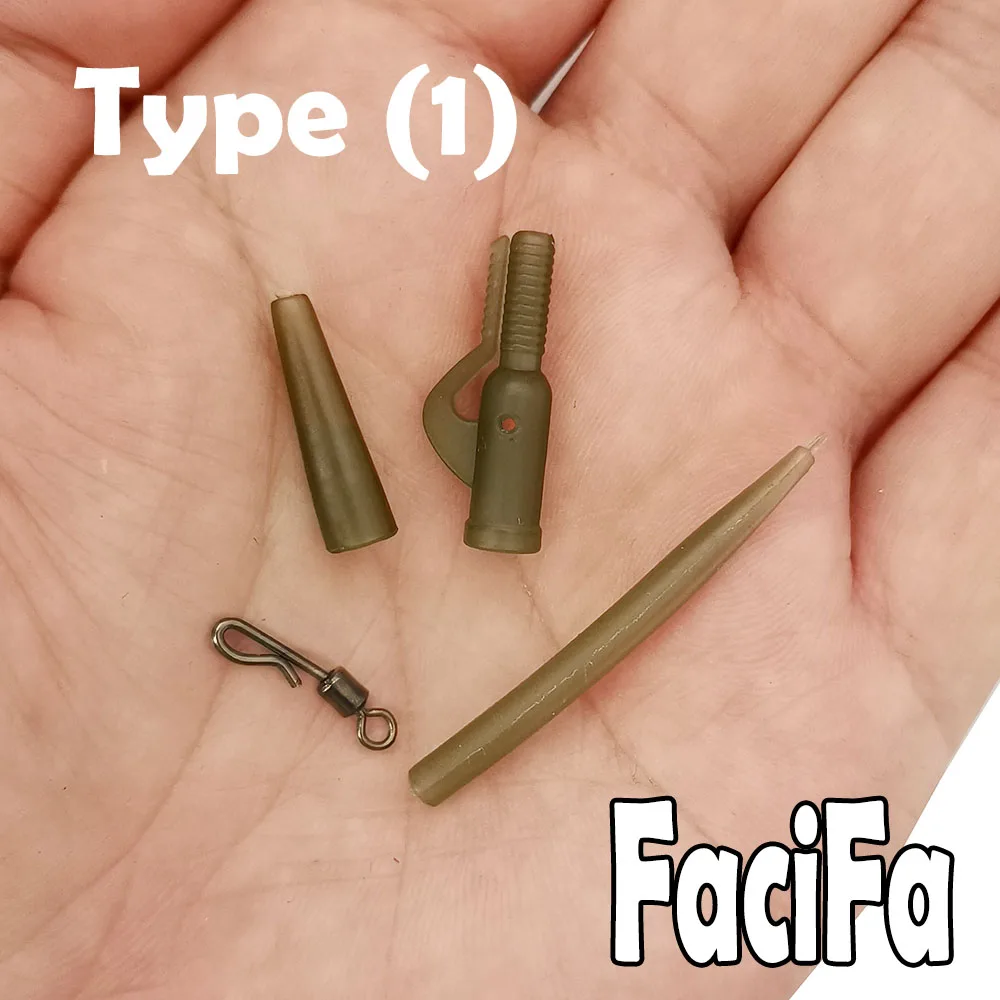 Detalle de clips de plomo y giratorios