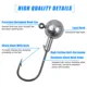 Anzuelos Jig Head redondos para vinilo y lombriz – pesca de crappie - imagen 3