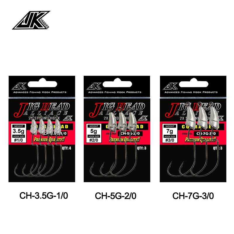JK CH Cabezas de Plantilla - Acero carbono 3,5-7g - Punta afilada - imagen 3