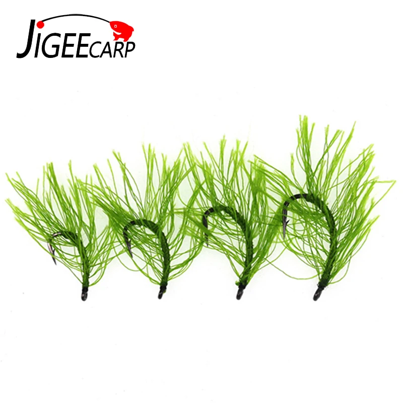 Anzuelos Jig Head para carpa JIGEECARP camuflaje hierba - imagen 2