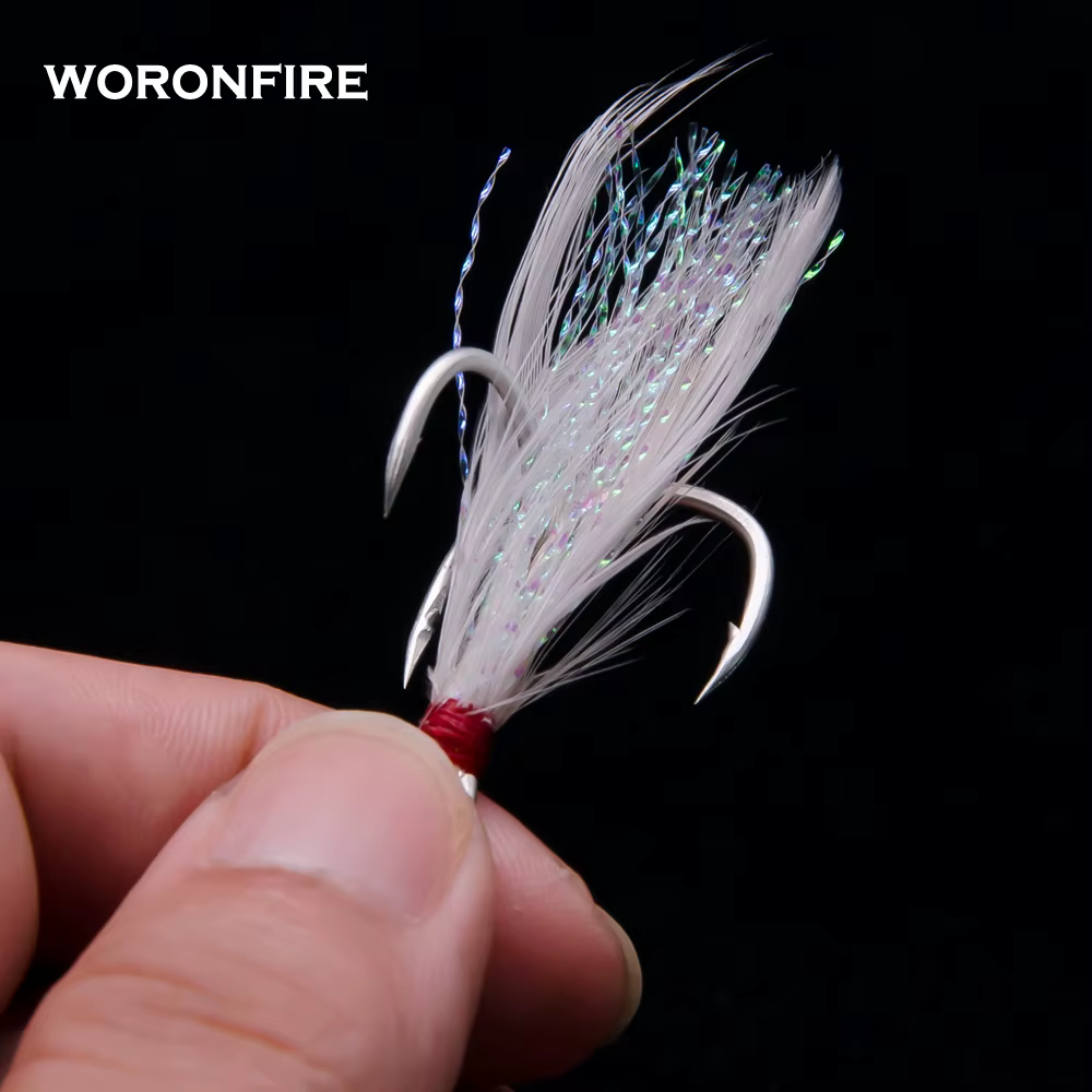 Anzuelos triples con plumas – tracción fuerte - imagen 3