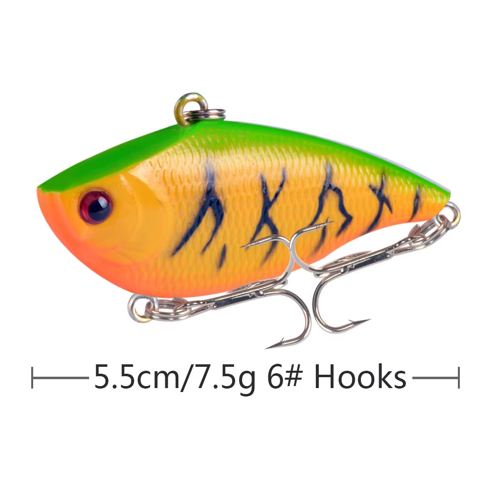 VIB Crankbait - Senuelo vibracion para lucio, plastico duro, eficaz - imagen 5
