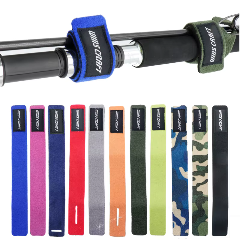 Amarre Lanyard para caña de pescar – Cordón reutilizable negro y azul - imagen 3