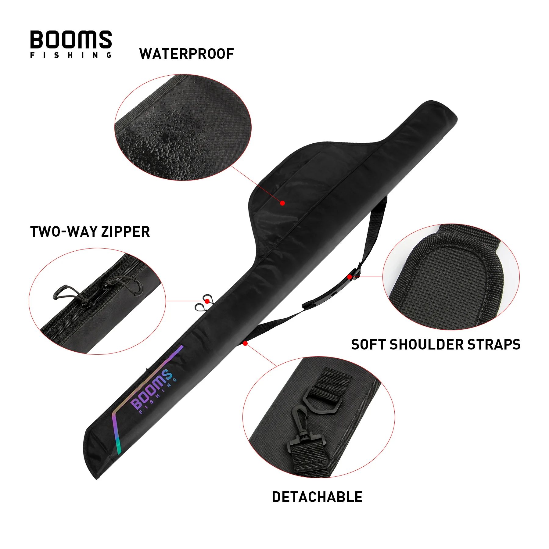 Booms Fishing PB3 – Bolsa porta caña extensible – Estuche para carrete - imagen 2