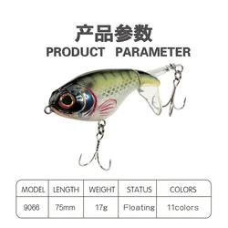 Peche Señuelo Giratorio Flotante para Lubina – Cebo de arrastre eficaz