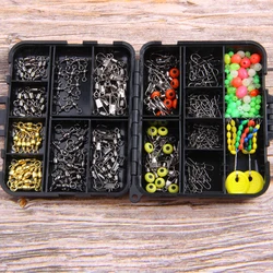Giratorios de pesca conector rodante, cuentas y tapón flotante – Set