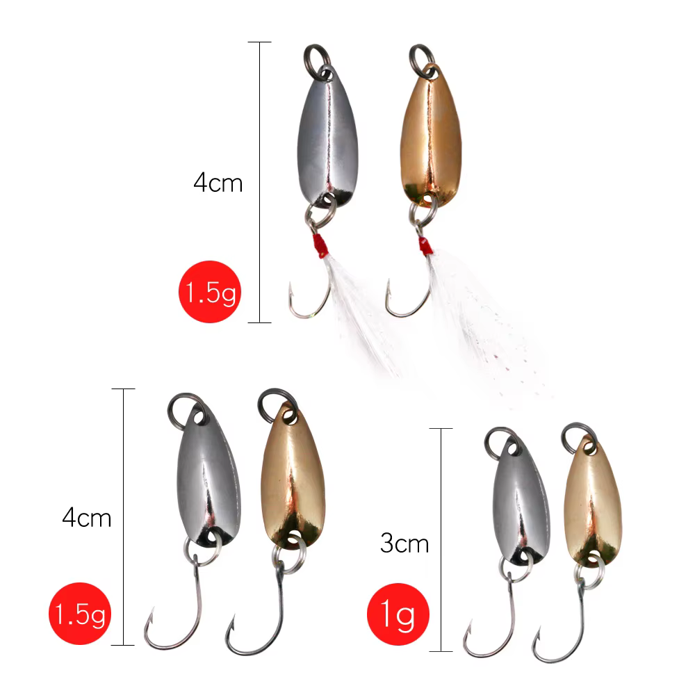 Set de Señuelos Wobbler y Cucharilla para Trucha y Carpa - imagen 5