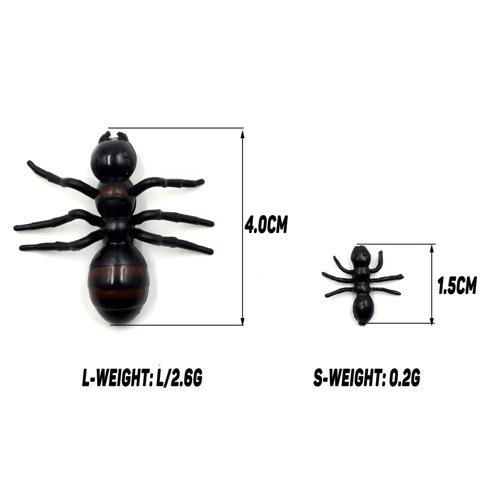 Mosca artificial hormiga negra ultraligera para pesca - imagen 4