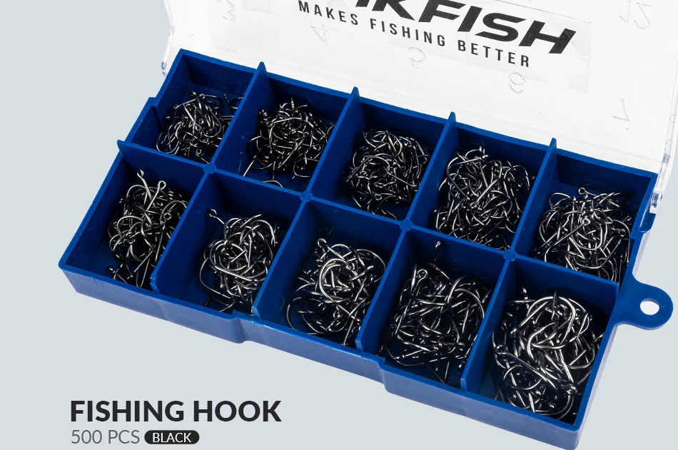 Anzuelos THKFISH en caja organizadora