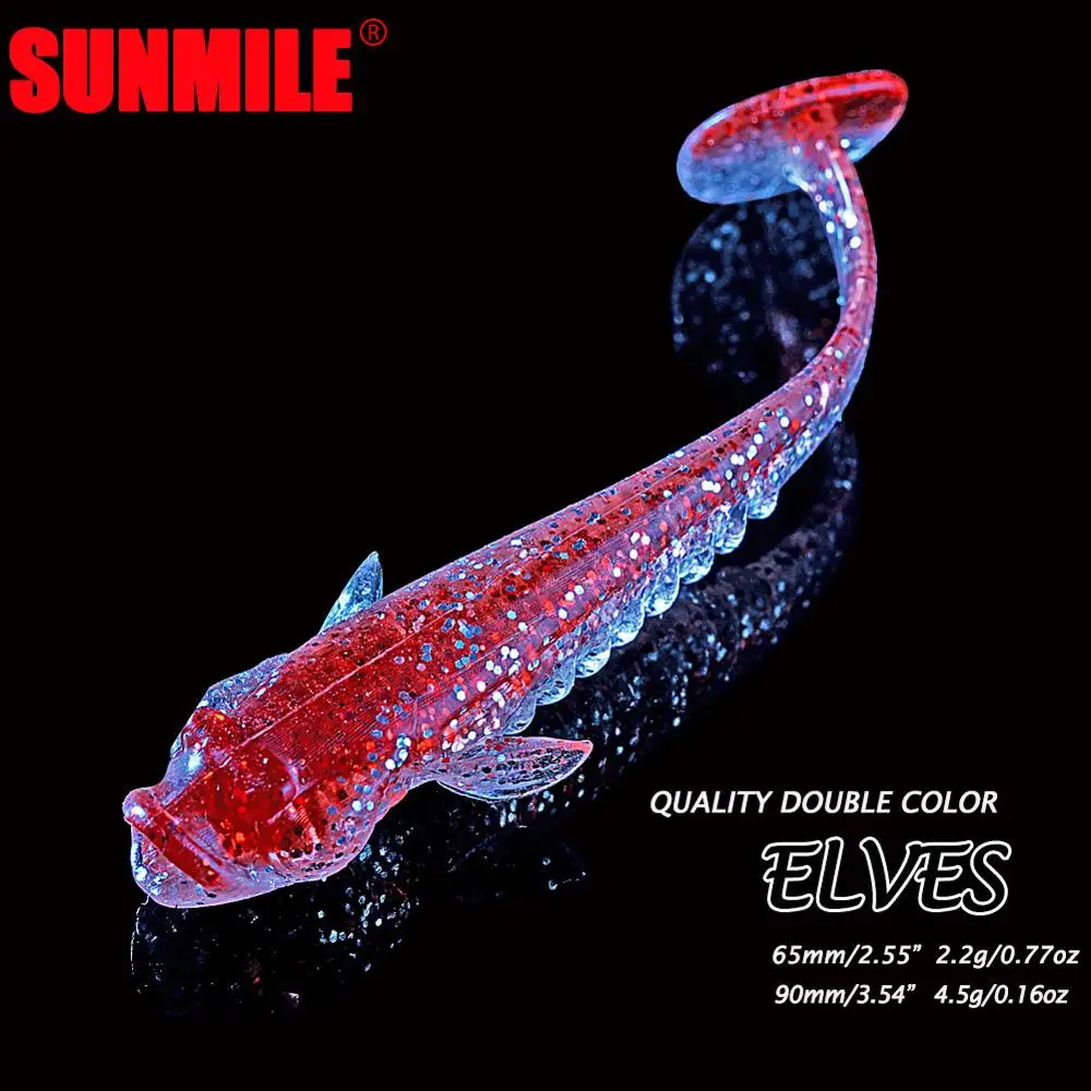 Señuelo Soft Shad 65mm SUNMILE – Cebo artificial wobble para perca - imagen 4