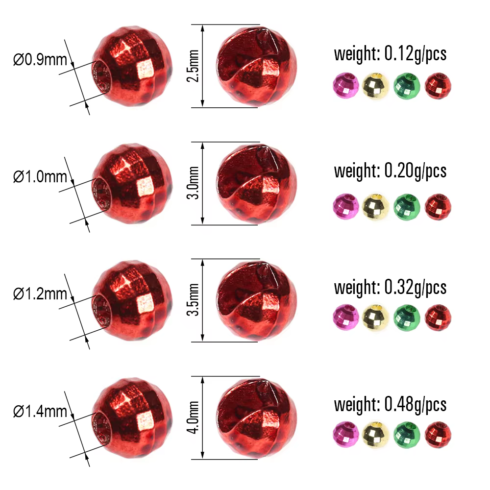 ICERIO Cuentas de tungsteno facetadas para ninfas - imagen 4