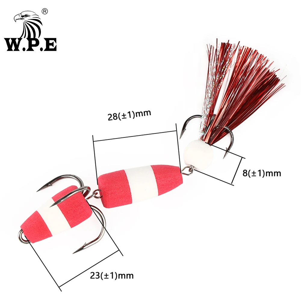 W.P.E Señuelo Lubina Suave Alta Densidad Multicolor Wobblers - imagen 2