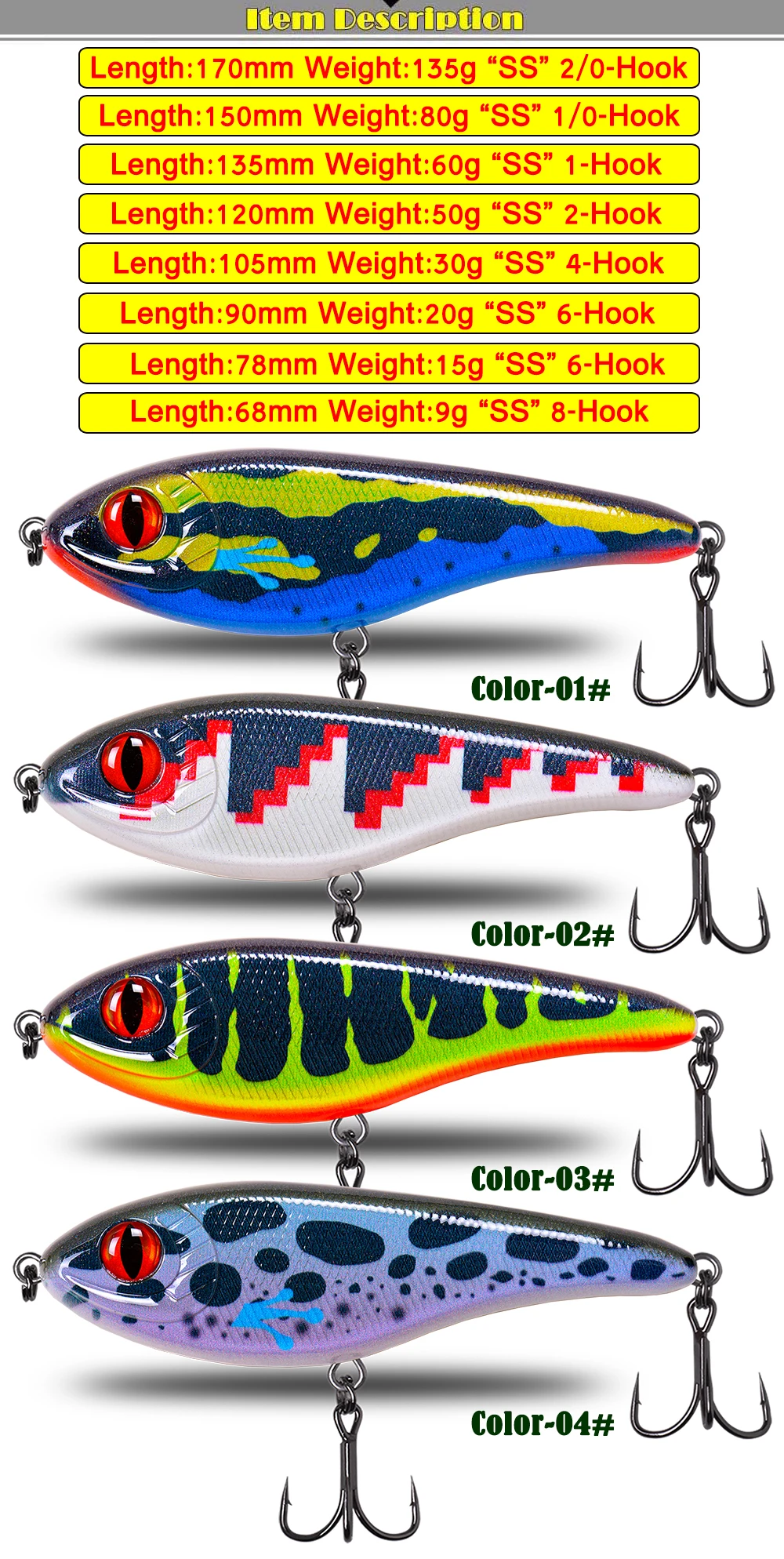 Detalle del señuelo para pesca