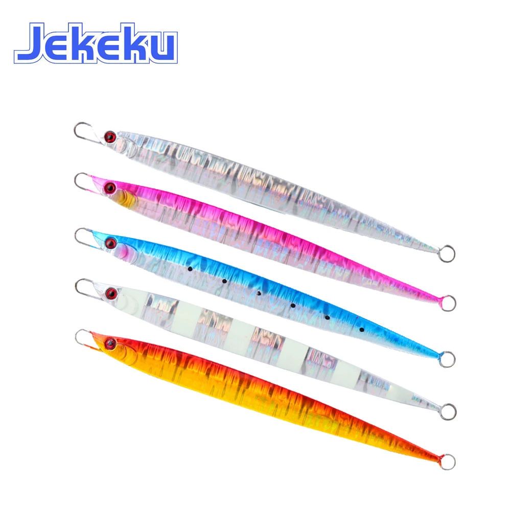 JEKEKU señuelo cuchara jigging de metal para lubina