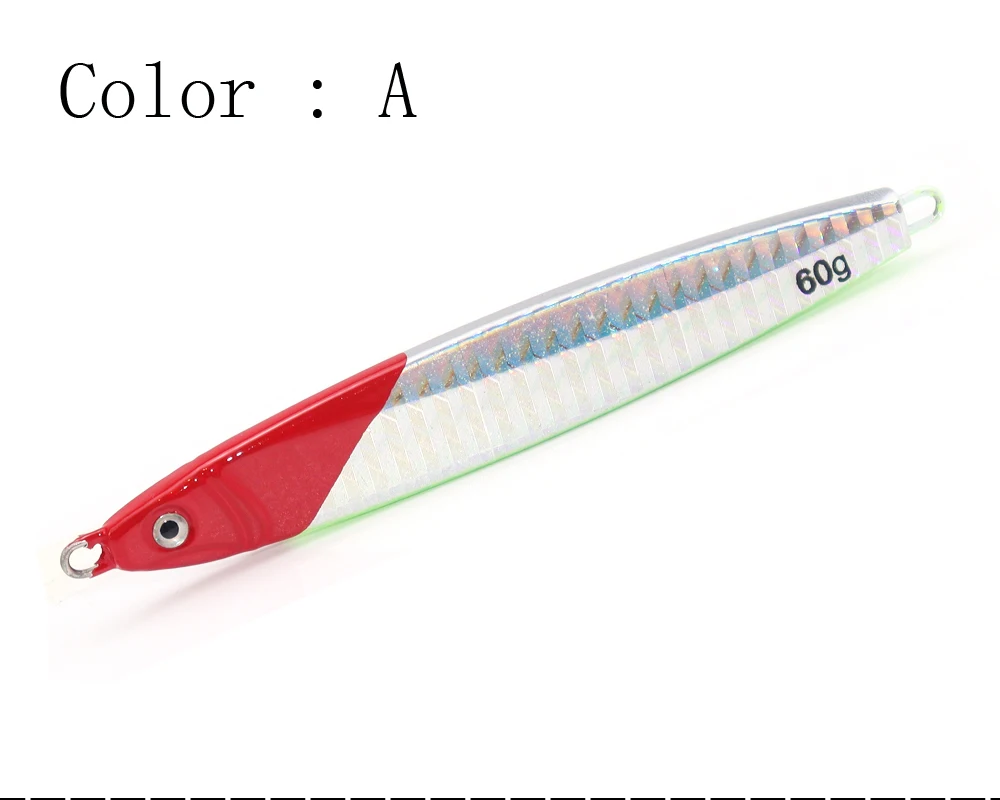 Señuelo metálico tipo minnow para lubina