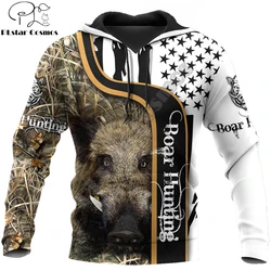 Sudadera 3D Caom con estampado de caza jabalí para hombre