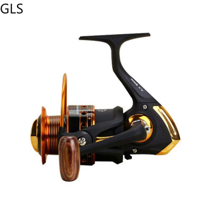 GLS AX 2023-1000 Carrete Spinning Madera para Carpa de Agua Salada