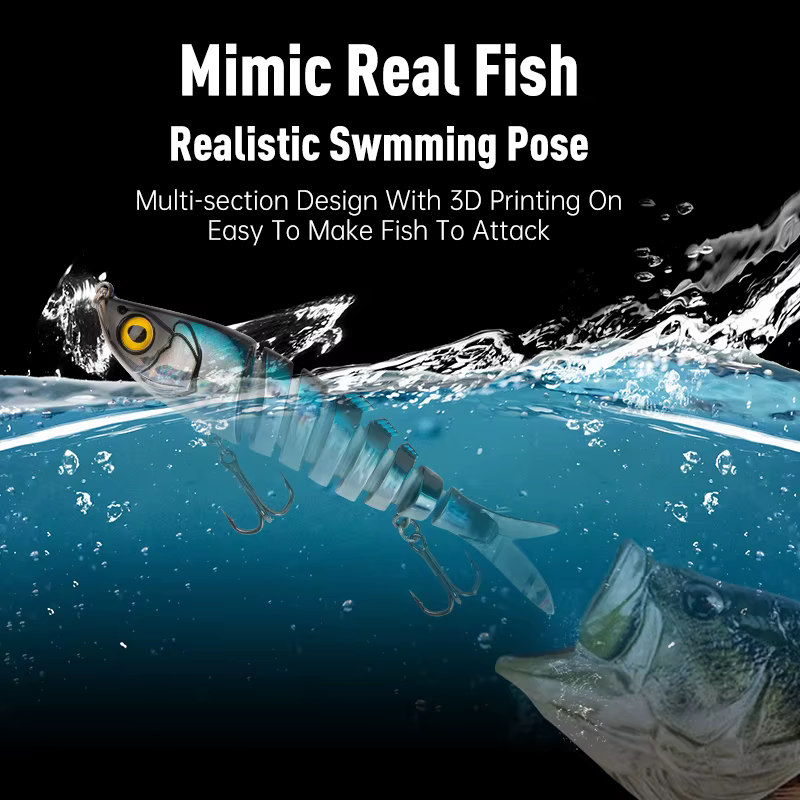 Kingdom Barbecue-L Swimbait multiarticulado 8 secciones - imagen 3