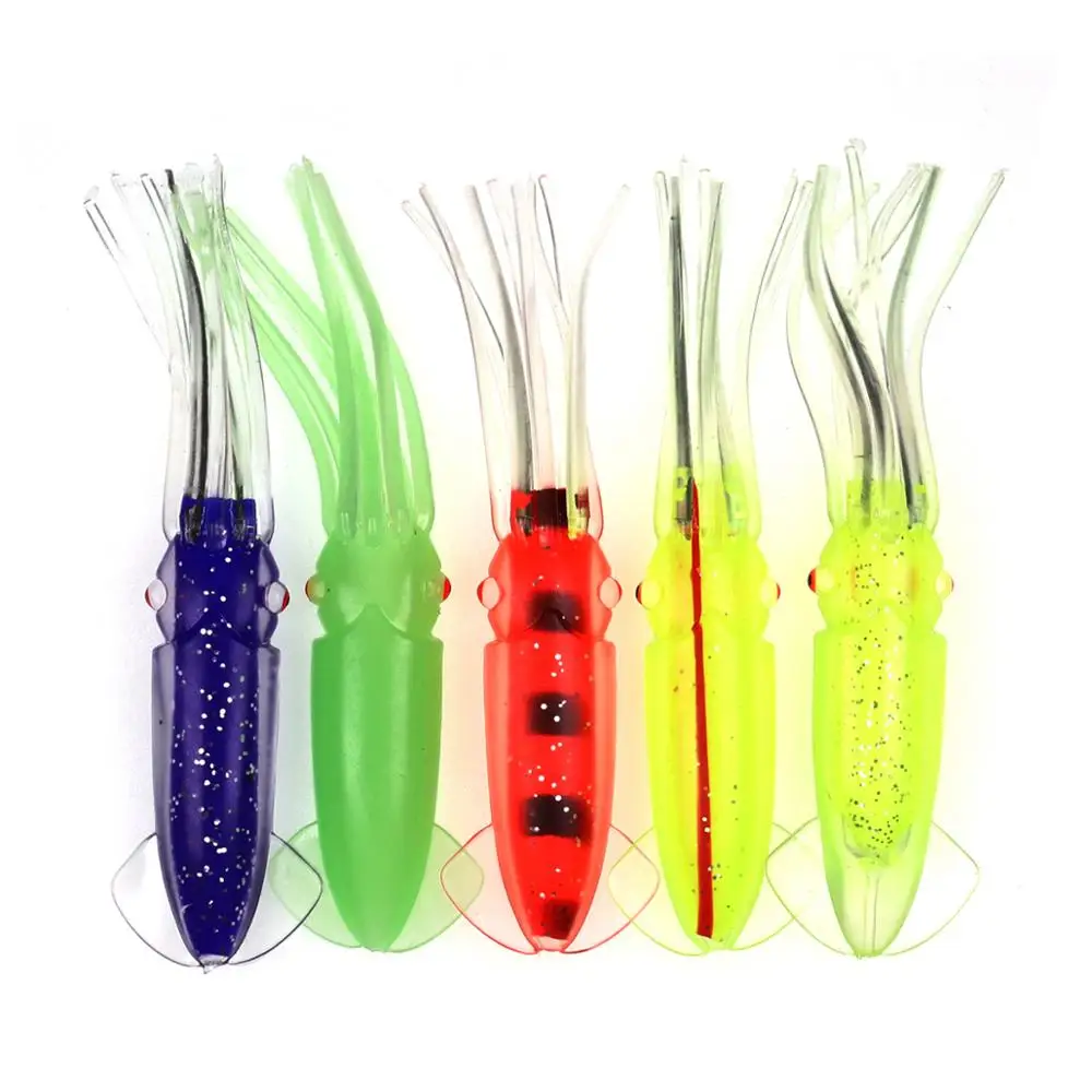 Aparejos Jigging 12cm 10g falda pulpo calamar wobbler - imagen 4