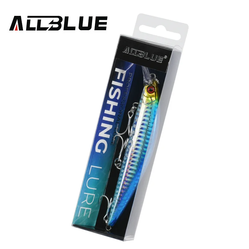 ALLBLUE Jerkbait hundimiento – Señuelo artificial para lubina en agua salada - imagen 4