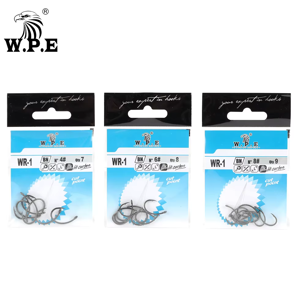 Anzuelos W.P.E Hair Rig carbón curvado para carpa - imagen 5