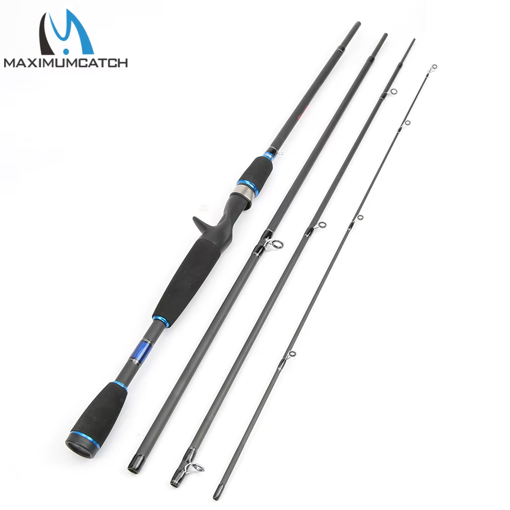 Maximumcatch caña baitcasting carbono acción rápida para viaje