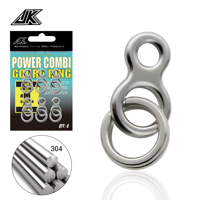 Anillos Divide JK Acero Inoxidable – Anillas para Jig 130-200 LB