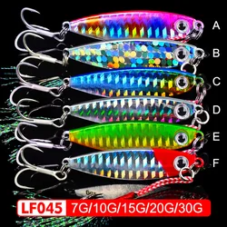 Señuelo pesca plantilla metálica lubina lucio 7-30g agua salada