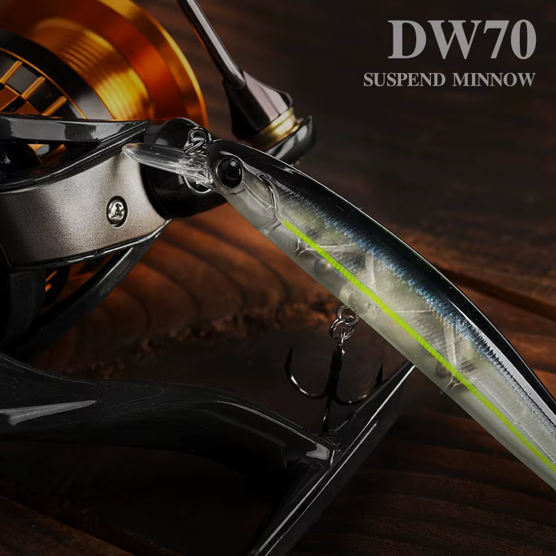 Tsurinoya DW70 Swimbait suspendido para lucio y lubina - imagen 5