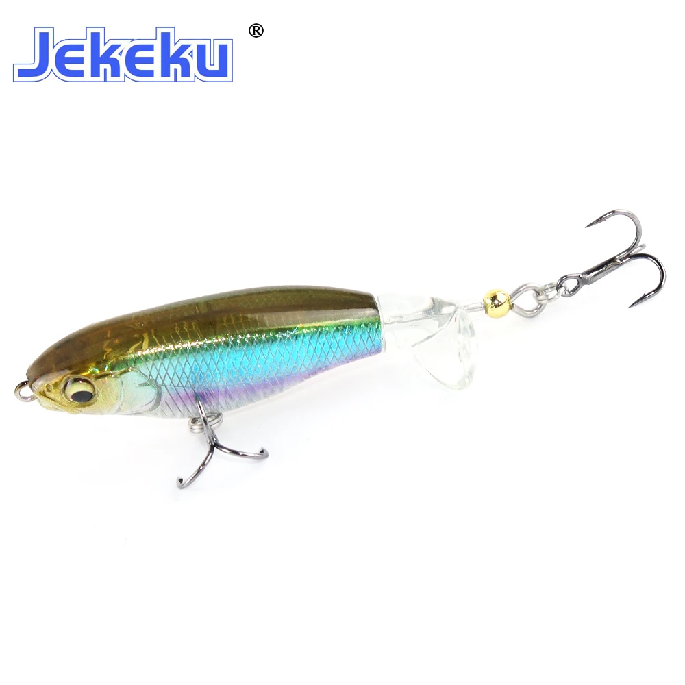 JEKEKU Whopper Popper topwater con cola giratoria - imagen 3