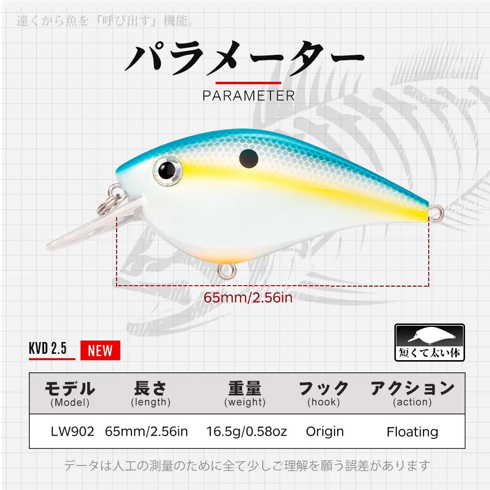 Hunt KVD 2.5 Squarebill – Señuelo flotante 65mm para lubina y trucha - imagen 5